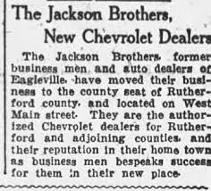 Tennessean 16 May 1926 Ford County County Seat Car Dealership