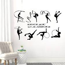 At minimum, you need enough space to lay down a yoga mat. Home Decor 3d Acrylic Mirror Diy Wall Decal Gymnastics Dance Girl Vinyl Kids Room Decor Decor Decals Stickers Vinyl Art