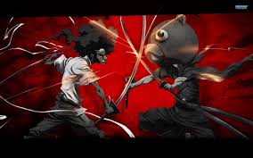 He is an incredibly talented swordsman owning the number two headband. Two Men Battling With Sword Anime Digital Wallpaper Afro Samurai Anime Hd Wallpaper Wallpaper Flare