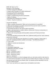 Describe how to assess a student portfolio. Ma Am Dacay Docx Beed 3b Tasks For Fls Research On The Following U2022 Portfolio Assessment Methods U2022 Features And Principles Of Portfolio Assessment Course Hero