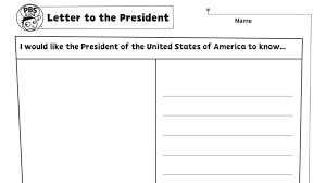 Keep in mind, that you will need to send your. Letter To The President Kids Coloring Pages Pbs Kids For Parents