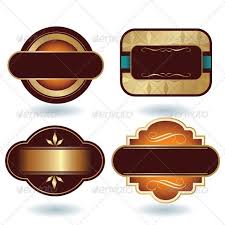 419 free images of desain stiker. Brown Gold Labels Template Chocolate Labels Label Templates Gold Labels