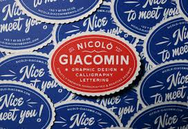 By supporting gmbusinesscard, you're supporting a small business, and, in turn, etsy! Nicolo Giacomin Typography And Lettering Personal Business Card