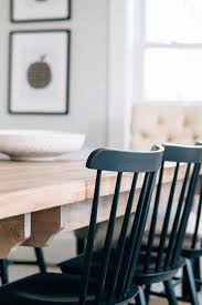Modern Black Windsor Chairs Updated An Informal Dining Room Kid Friendly In 2020 Lounge Furniture Design Informal Dining Rooms Primitive Dining Rooms