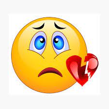 🔠 catégories emoji » 🔝 top 100. Broken Heart Emoji Poster By Drago72 Redbubble