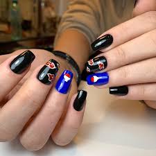 Sasuke Nails En 2020 Unas De Gel Akatsuki Unas