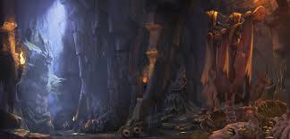 The cave is actually a temple, built by goblin tribes for bandos in mid 4th age after battle of plain of mud. Artstation Record Of Lodoss War The Cave Of Goblins Sub Sub Dwarf Barbarian Medieval Fantasy Goblin