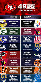 They compete in the national football. 2015 San Francisco 49ers Schedule Unveiled Cbs Sacramento