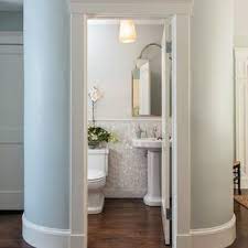 Amenities are just toilet, sink, mirror, and there was no shower to take a bath. 75 Beautiful Small Powder Room Pictures Ideas Houzz