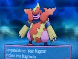 pokemon omega ruby and alpha sapphire magmar evolve into magmortar