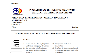 Download koleksisoalan matematik matematik pt3 pt3. Panas Soalan Percubaann Matematik Pt3 2016 Dan Jawapan Sekolah Berasrama Penuh Pengetahuan Am