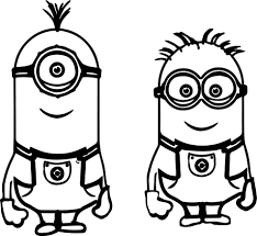 Characters of these pictures are funny yellow creatures slightly resembling aliens and doing their best to please their host. Minion Coloring Pages Printable For Kids Minions Coloring Pages Minion Coloring Pages Minion Drawing