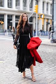 Red Coat Black Dresses Classy Classy Black Dress Long Fashion