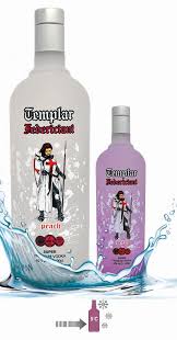 Vodka Templar Peach Bouteille Thermocromique In 2020 Vodka Peach Vodka Bottle