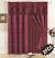 Maroon And Grey Curtains