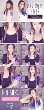 Learn How To Achieve This Blue Ombre Hair Look In 2020 Blue Ombre Hair Hair Dye Tutorial Ombre Hair