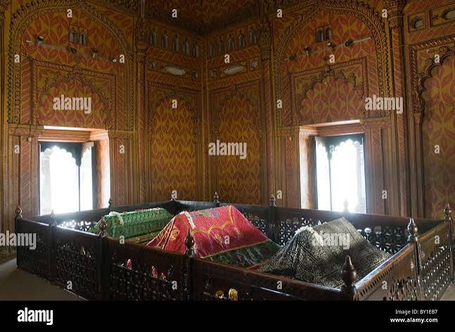 Tombs of Tipu Sultan his father Haider Ali and mother inside the family mausoleum known as the Gumbaz in Srirangapatnam India Stock Photo - Alamy