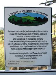 Longest Place Name J1 Nz Frenzy North Island New Zealand