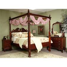 Window treatments curtains & drapes blinds & shades curtain rods & hardware sheer curtains blackout curtains kitchen curtains valances stained glass panels. Lovely Victorian Renaissance Queen Canopy Bed 1514485