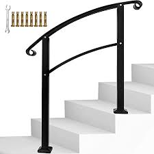 16 best wrought iron deck railings images on 14. Handrails Handrails For Outdoor Steps Sturdy Wrought Iron Handrails Outdoor Stair Railing Fits 1 To 3 Steps Black Amazon Com