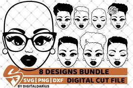 Download 8x Black Woman With Short Hair Bundle Svg Black History Svg 483482 Cut Files Design Bundles
