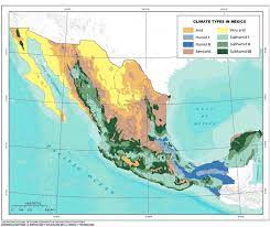 The first, tropical wet (af in the köppen system, see map), has at least 60 mm (2.4 in) of rain in every month of the year. Climates Of Mexico Charter Institute Of Geography Unam 2000 Download Scientific Diagram