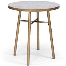 The distinctive gold, black and white veins draw attention to the beige background of this exotic granite. Home Styles Panama Outdoor White Marble Tile Top Bistro Table Shopstyle