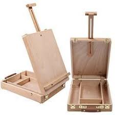 Table Easel Art Drawing Painting Supply Desktop Table Easel Wooden Sketch Box Portable Adjustable Angle Table Easel Art Supplies Storage Art Easel