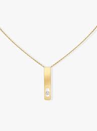 Messika diamond rose gold move romane pendant necklace 1.have you ever bought jewelry that is different from the original? Messika Necklace My First Diamond Yellow Gold
