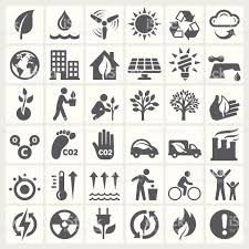 Black And White Icons Environmental Conservation Black And White Icon Set Environmental Conservation Vector Art Illustration Icon Set
