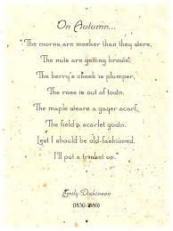 The Feathered Nest Autumn Poems Autumn Quotes Dickinson