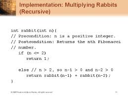 To make up for this lack of depth perception, rabbits use the technique called parallax.. Chapter 2 Recursion The Mirrors Recursive Solutions Recursion