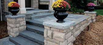Access to the front yard or backyard may require a descent to a lower surrounding. Natural Stone Steps For Mississauga Homeowners Contractors