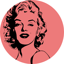 The marilyn monroe 9 ft. Marilyn Monroe Portrait Vinyl Rug Tenstickers