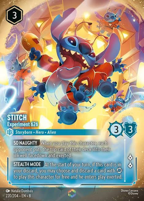 Stitch - Experiment 626 - Enchanted 220/204 » Disney Lorcana Card Details + Review » Lorcana Player