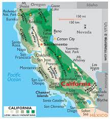 Detailed topographic maps and aerial photos of california are available in the geology.com store. California Maps Facts World Atlas