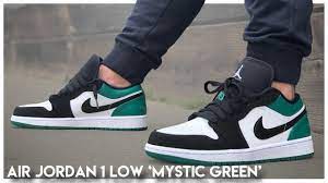 2018summit white / clay green — black. Air Jordan 1 Low Mystic Green Youtube