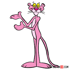 How To Draw The Pink Panther Step By Step Drawing Tutorials Cute Easy Drawings Pink Panthers Drawings