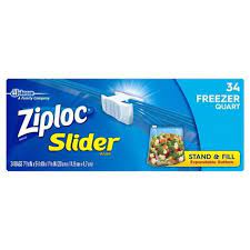 Ziploc Freezer Quart Slider Bags Quart 34ct Ziploc Microwave Safe Dishes Food Storage Bags