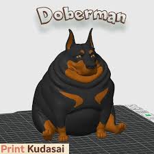 Pets STL Download - Doberman Dog - Potato Dog Collection - Print Kudasai