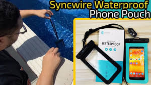 Geckobrands floatable waterproof phone case with audio cord and arm band. Syncwire Waterproof Phone Pouch From Amazon Ipx8 Waterproof Touch Screen Friendly Youtube