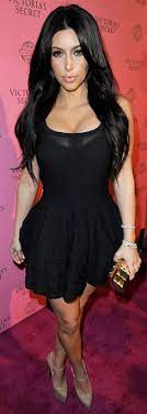 Photos Kim Kardashian Shows Off Her Curves Little Black Dress Designer Outfits Woman Fashion