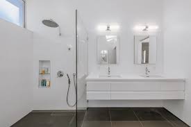 Great savings & free delivery / collection on many items. Photo 27 Of 56 In Bath Glass Tile Photos From Clad In Black This Modern Bathroom Open Showers Small Bathroom Colors