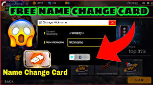 How to change free fire id name 39 diamonds । nsn official facebook Free Name Change Card On Garena Free Fire Youtube