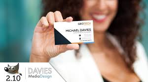 The Terrific Gimp 2 10 Tutorial Design A Business Card For Print 2018 With Gimp B In 2020 Business Card Template Word Business Card Templates Download Card Template