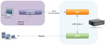Port forwarding via ssh (ssh tunneling) creates a secure connection between a local computer and a remote machine through which services can be relayed. Warning Hackers Are Using Ssh Tunnels To Send Spam