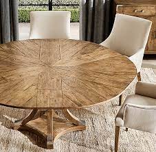 36 round extension dining table with 2 cafe chairs $2,199.00 sale $1,219.00 Addison Round Jupe Extension Dining Table Roundtabledecor Rh S Addison Round Jupe Extension Dining Extension Dining Table Farmhouse Dining Table Dining Table