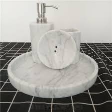 Shop for bathroom accessories sets online at target. White And Black Marble Bathroom Accessories Sets From China Stonecontact Com