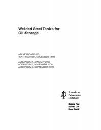 Api std 650 13th ed (2020). Welded Steel Tanks For Oil Storage