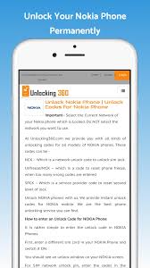 How to unlock your nokia phone · contact your wireless service provider and request an unlock code. Unlock Nokia Phone Unlocking360 Com For Android Apk Download